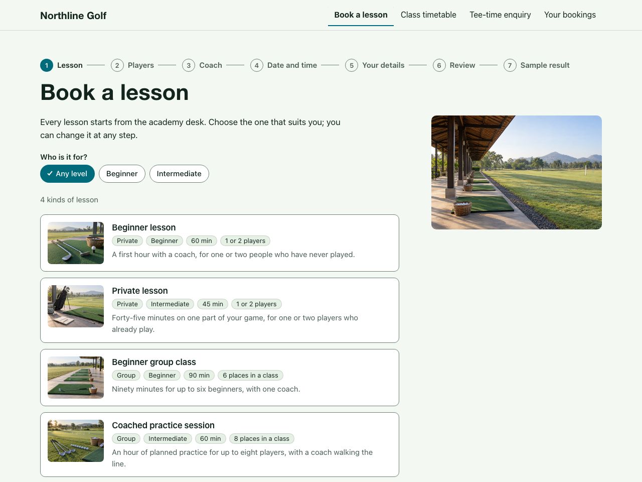 Golf lessons — Northline Golf